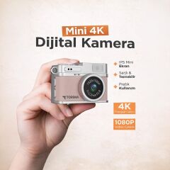 Mini Dijital Kamera Selfie Video Vlog Kamerası Mini Anahtarlık 1080P CMR35 Pudra