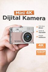 Torima Mini Dijital Kamera Selfie Video Vlog Kamerası Mini Anahtarlık 1080P CMR35 Pudra