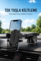 Telefon Tutucu Manyetik Çok Amaçlı Araç İçi Oto Aksesuarları JX023 Siyah