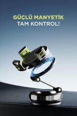 Telefon Tutucu Manyetik Kablosuz Ev Ofis Oto Aksesuarları JX064 Siyah