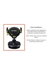 Telefon Tutucu Manyetik Kablosuz Ev Ofis Oto Aksesuarları JX064 Siyah