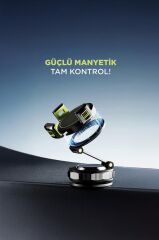 Telefon Tutucu Manyetik Kablosuz Ev Ofis Oto Aksesuarları JX064 Siyah
