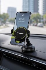 Telefon Tutucu Manyetik Kablosuz Ev Ofis Oto Aksesuarları JX064 Siyah