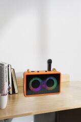 Torima M4403 Turuncu Taşınabilir Karaoke Mikrofonlu Bluetooth Hoparlör