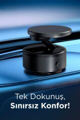 Telefon Tutucu Manyetik Adsorpsiyon Vakumlu Kompakt Ev Ofis Oto Aksesuarları X10Q Siyah