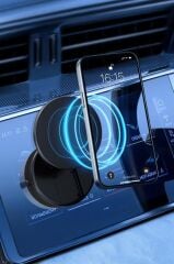 Telefon Tutucu Manyetik Adsorpsiyon Vakumlu Kompakt Ev Ofis Oto Aksesuarları X10Q Siyah