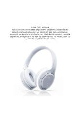 Bluetooth Kulaklık Kulak Üstü Kablosuz Kulaklık Lenovo TH53 Beyaz
