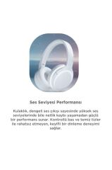 Bluetooth Kulaklık Kulak Üstü Kablosuz Kulaklık Lenovo TH53 Beyaz