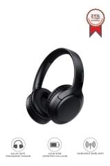 Bluetooth Kulaklık Kulak Üstü Kablosuz Kulaklık Lenovo TH53 Siyah