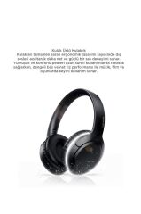 Bluetooth Kulaklık Kulak Üstü Kablosuz Kulaklık Lenovo TH53 Siyah