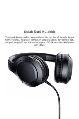 Bluetooth Kulaklık Kulak Üstü Kablosuz Kulaklık Lenovo TH53 Siyah