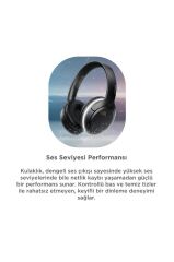 Bluetooth Kulaklık Kulak Üstü Kablosuz Kulaklık Lenovo TH53 Siyah