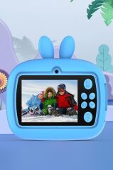 Torima TRM-CMR18 Mavi Dijital Video Fotoğraf Çocuk Kamerası Anlık Termal Resim Kağıt Baskılı Yazıcı