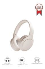 Bluetooth Kulaklık Kulak Üstü Kablosuz Kulaklık Lenovo TH53 Bej
