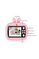 Dijital Fotoğraf Makineleri Çocuk Termal Resim Kağıt Baskılı Yazıcı Kamera Video Makinesi CMR18 Pembe