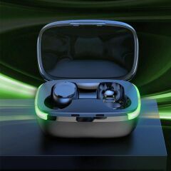 Y60 Tws Bluetooth 5.1 Kulaklık Kablosuz Ios / Android Için Mikrofonlu Kulaklık Siyah