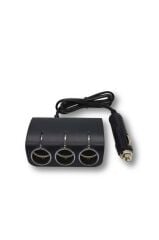 Üçlü LED Soketli Araç Şarj Cihazı 120W - TORIMA G24 Siyah