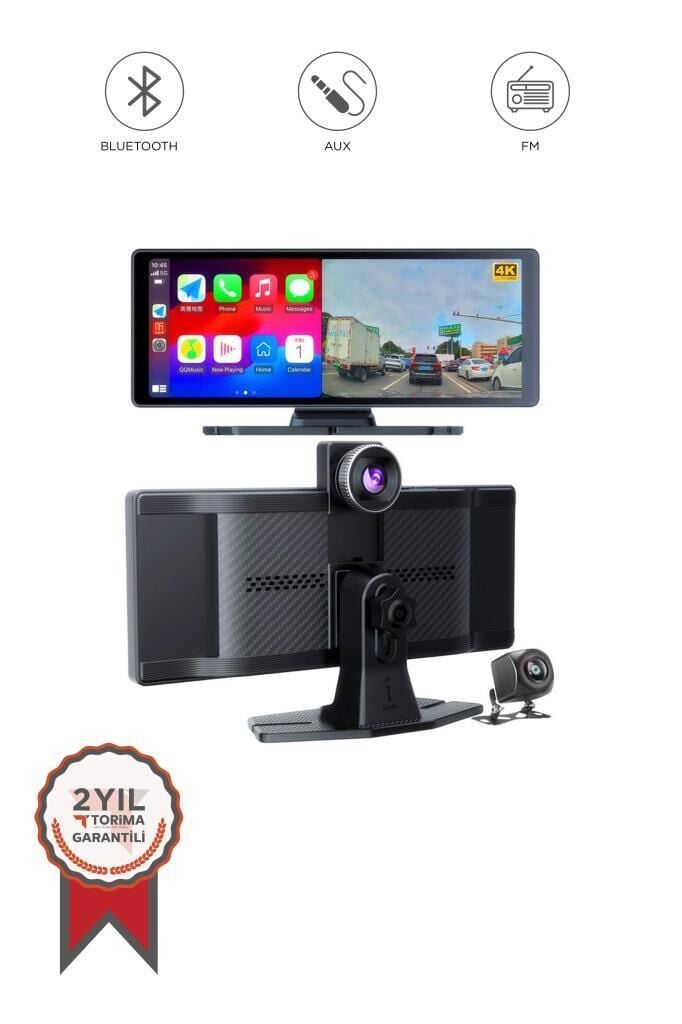 Araç Kamerası Ön Arka Wifi Bluetooth 4K Carplay T94c41