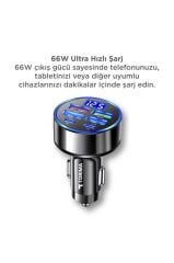 Hızlı Araç Şarj Cihazı Usb Type-C Destekli 66W G19 Siyah