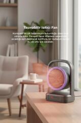 Mini Isıtıcı Fan Taşınabilir Sessiz Hızlı Isıtma 500W Kompakt Isıtıcı Torima HT100 Siyah