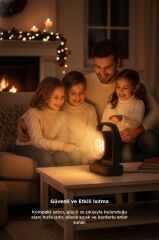 Mini Isıtıcı Fan Taşınabilir Sessiz Hızlı Isıtma 500W Kompakt Isıtıcı Torima HT100 Siyah