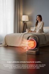 Torima Mini Isıtıcı Fan Taşınabilir Sessiz Hızlı Isıtma 500W Kompakt Isıtıcı HT100 Siyah
