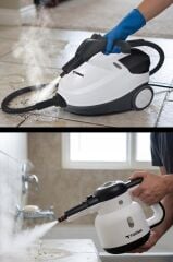 Buharlı Temizleyici Halı Koltuk Cam Zemin ve Mutfak Temizleme Buhar Makinesi CB902A+CB08C