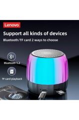 K3 Plus Speaker Bluetooth Hoparlör - Rgb Renkli Işıklı Hoparlör - Tf Card Girişli 360° Stereo