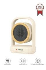 Mini Isıtıcı Fan Taşınabilir Sessiz Hızlı Isıtma 500W Kompakt Isıtıcı Torima HT100 Bej
