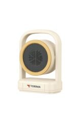 Mini Isıtıcı Fan Taşınabilir Sessiz Hızlı Isıtma 500W Kompakt Isıtıcı Torima HT100 Bej