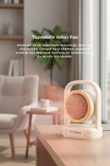 Mini Isıtıcı Fan Taşınabilir Sessiz Hızlı Isıtma 500W Kompakt Isıtıcı Torima HT100 Bej
