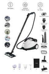 Buharlı Temizleyici Halı Koltuk Cam Zemin ve Mutfak Temizleme Buhar Makinesi CB902A+CB08C