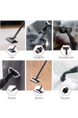 Buharlı Temizleyici Halı Koltuk Cam Zemin ve Mutfak Temizleme Buhar Makinesi CB902A+CB08C