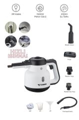 Buharlı Temizleyici Halı Koltuk Cam Zemin ve Mutfak Temizleme Buhar Makinesi CB902A+CB08C