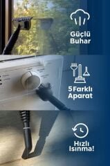 Torima CB902A - CB08C Paket Buharlı Temizleyiciler Ek Aparatlı Çok Amaçlı Ev Zemin, Araba Temizleme
