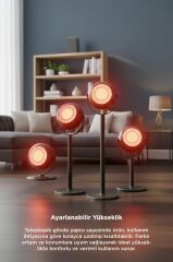 Ayaklı Isıtıcı Fan 800W Sessiz Çalışma Hızlı Isıtma Aşırı Isınma Koruma Torima HT101 Siyah