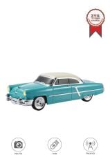 Bluetooth Hoparlör Retro Klasik Araba Tasarımlı 10W FM USB Selfie Speaker D85 Yeşil