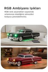 Bluetooth Hoparlör Retro Klasik Araba Tasarımlı 10W FM USB Speaker D85 Bej