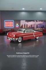 Bluetooth Hoparlör Retro Klasik Araba Tasarımlı 10W FM USB Selfie Speaker D85 Kırmızı