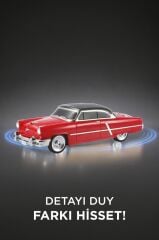 Bluetooth Hoparlör Retro Klasik Araba Tasarımlı 10W FM USB Speaker D85 Kırmızı