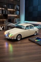 Bluetooth Hoparlör Retro Araba Tasarımlı Speaker WS-596 Krem