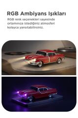 Bluetooth Hoparlör Retro Klasik Araba Tasarımlı 10W FM USB Selfie Speaker D87 Yeşil