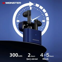 Monster Airmars XKT03 Kablosuz Kulaklık Siyah
