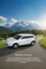 Bluetooth Hoparlör Suv Araba Tasarımlı 16W FM USB Selfie Speaker D88 Beyaz