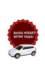 Bluetooth Hoparlör Suv Araba Tasarımlı 16W FM USB Selfie Speaker D88 Beyaz