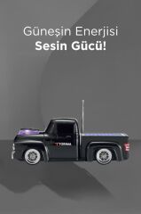 Torima D44 Siyah Kamyon Bluetooth Hoparlör FM-USB-TF Destekli Güneş Enerjili Speaker