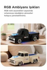 Bluetooth Hoparlör Güneş Enerjili Kamyon Tasarımlı FM USB TF Speaker D44 Kırmızı