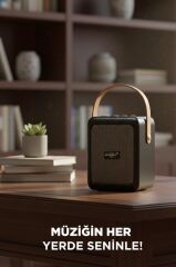 Bluetooth Speaker Kablosuz Hoparlör  USB Girişli Şarjlı Hoparlör GTS-2201 Siyah