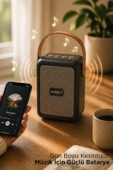 Bluetooth Speaker Kablosuz Hoparlör  USB Girişli Şarjlı Hoparlör GTS-2201 Siyah