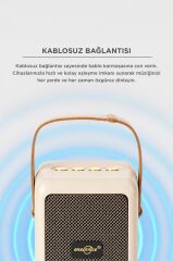 Bluetooth Speaker Kablosuz Hoparlör  USB Girişli Şarjlı Hoparlör GTS-2201 Bej
